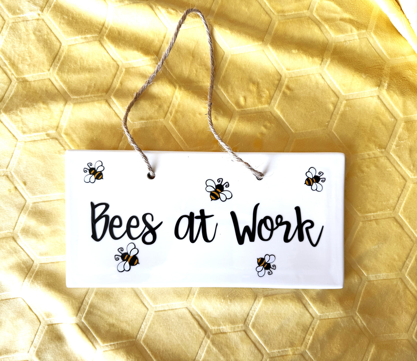 Bees at Work - Acrylic Garden Sign