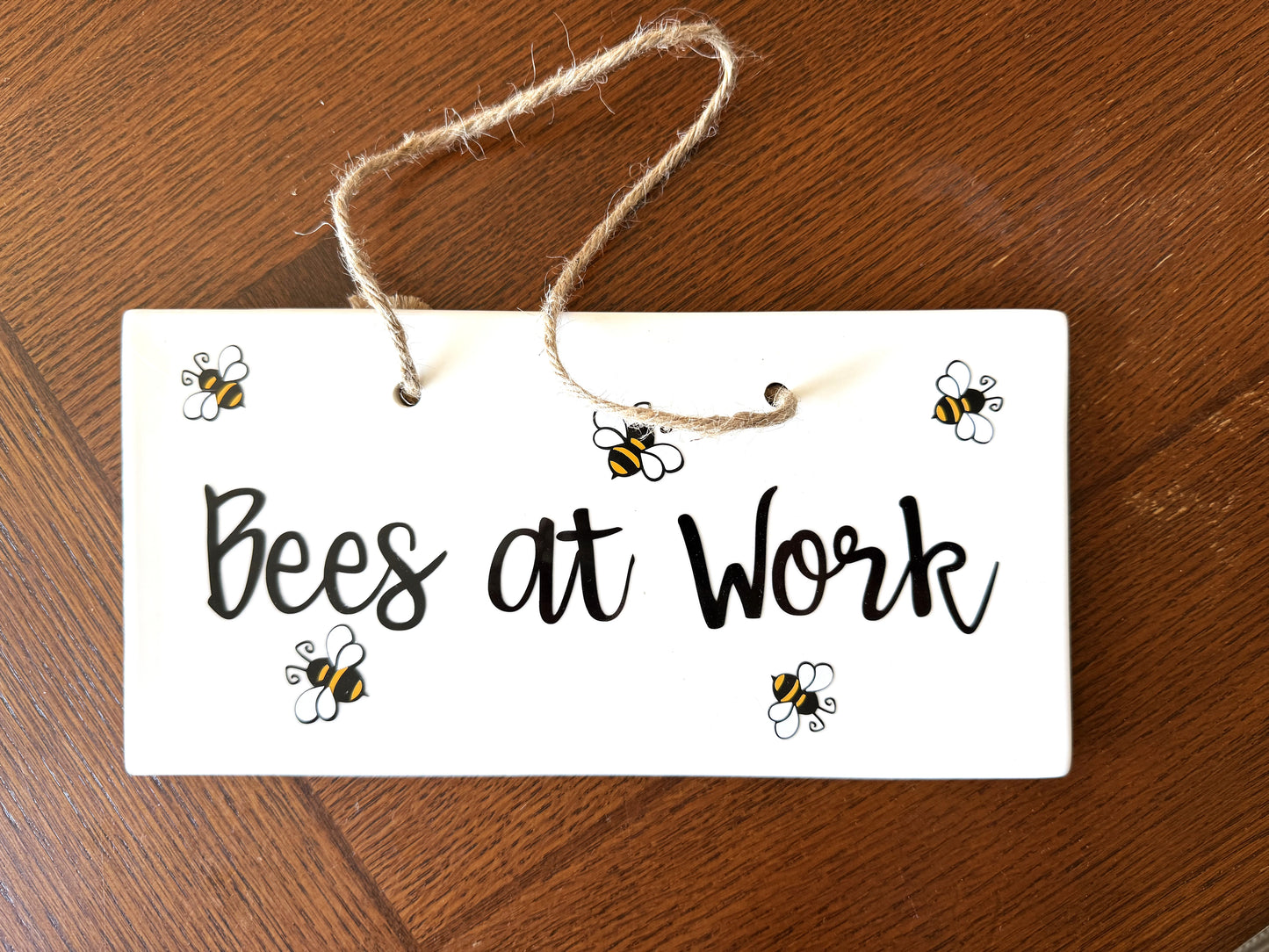 Bees at Work - Acrylic Garden Sign