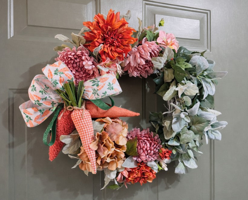 Fresh Picked Carrots Easter Wreath
