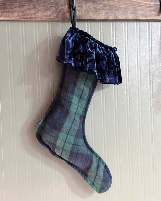 Tartan & Velvet Christmas Stocking
