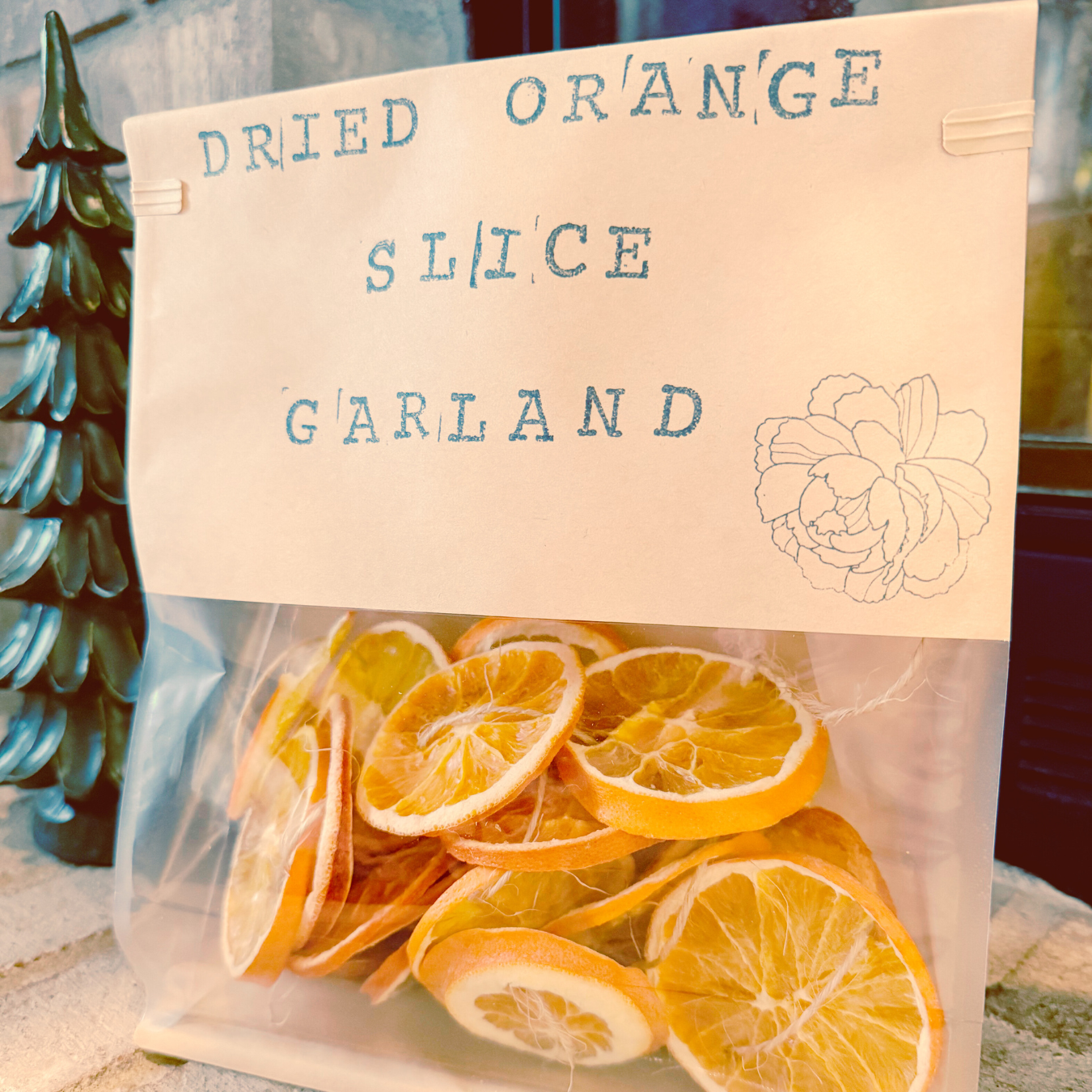 Orange Slice Garland 6ft