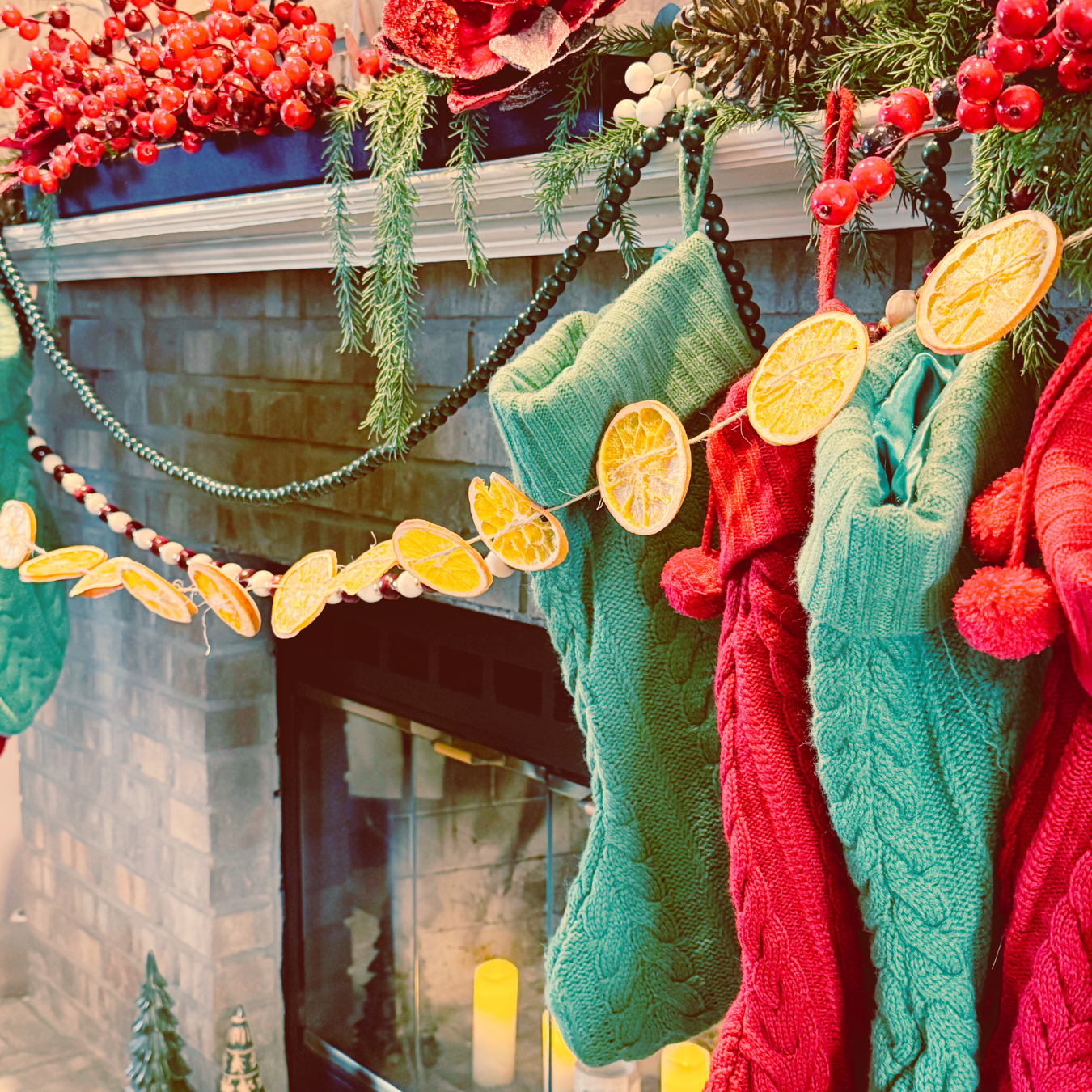 Orange Slice Garland 6ft
