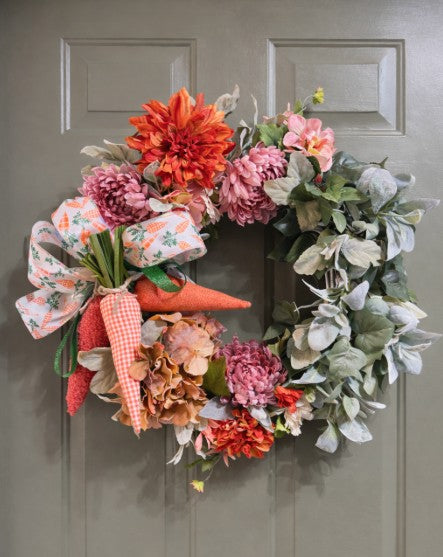 Fresh Picked Carrots Easter Wreath