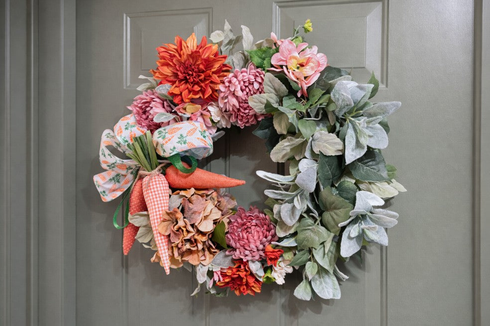 Fresh Picked Carrots Easter Wreath