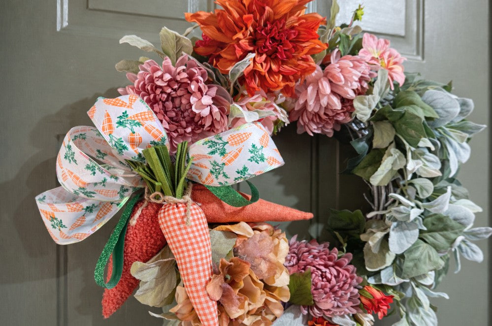 Fresh Picked Carrots Easter Wreath