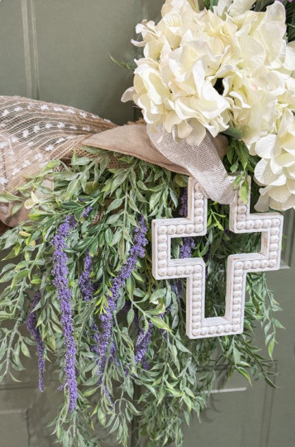 He Has Risen Easter Cross Wreath