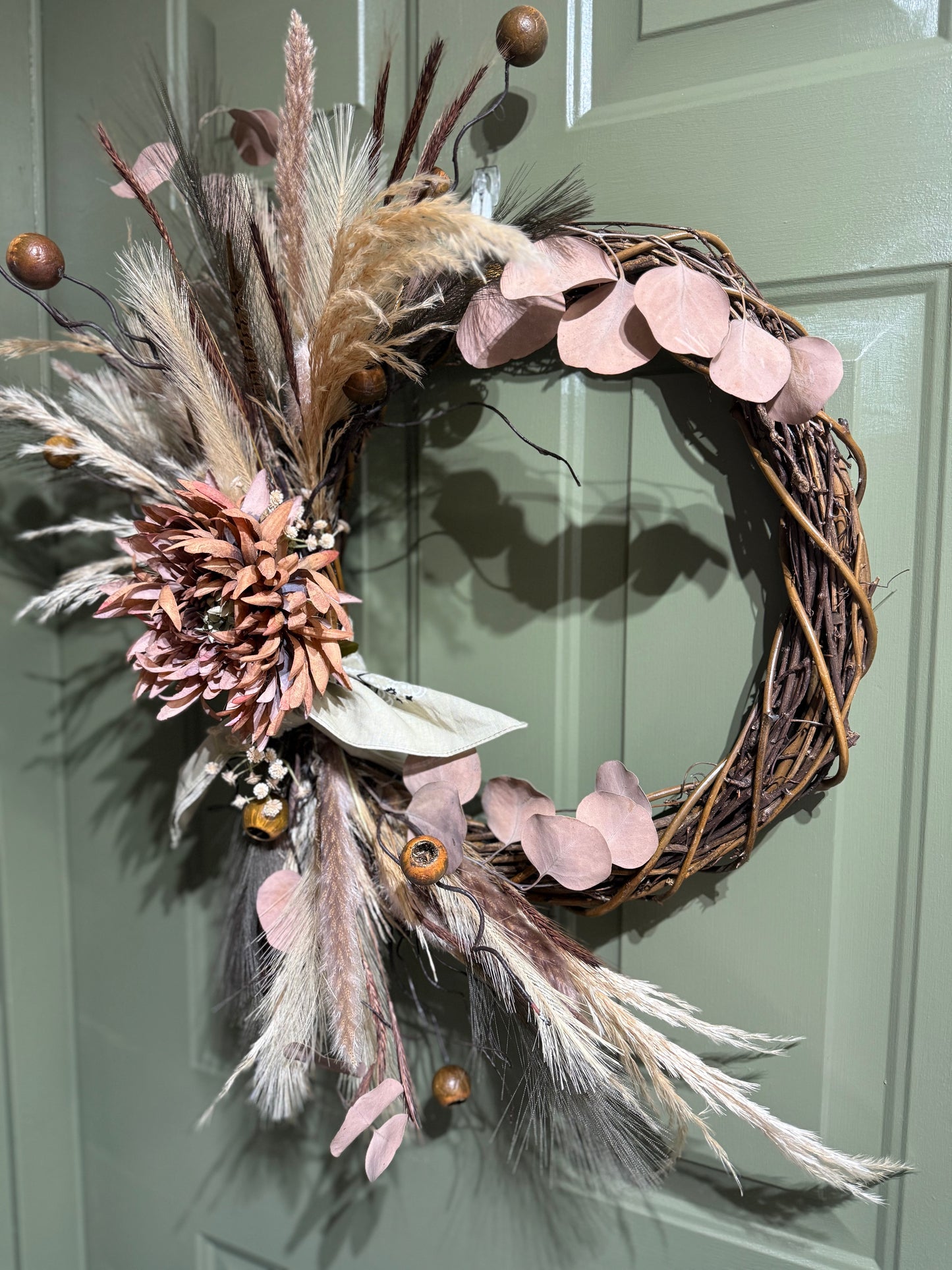 Rustic Neutral Beauty – 20” Western-Inspired Fall Wreath