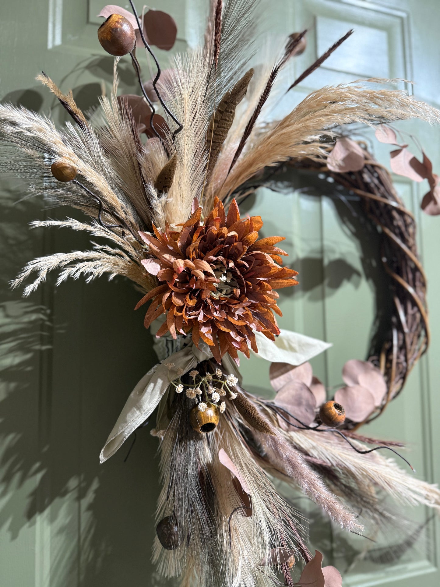 Rustic Neutral Beauty – 20” Western-Inspired Fall Wreath